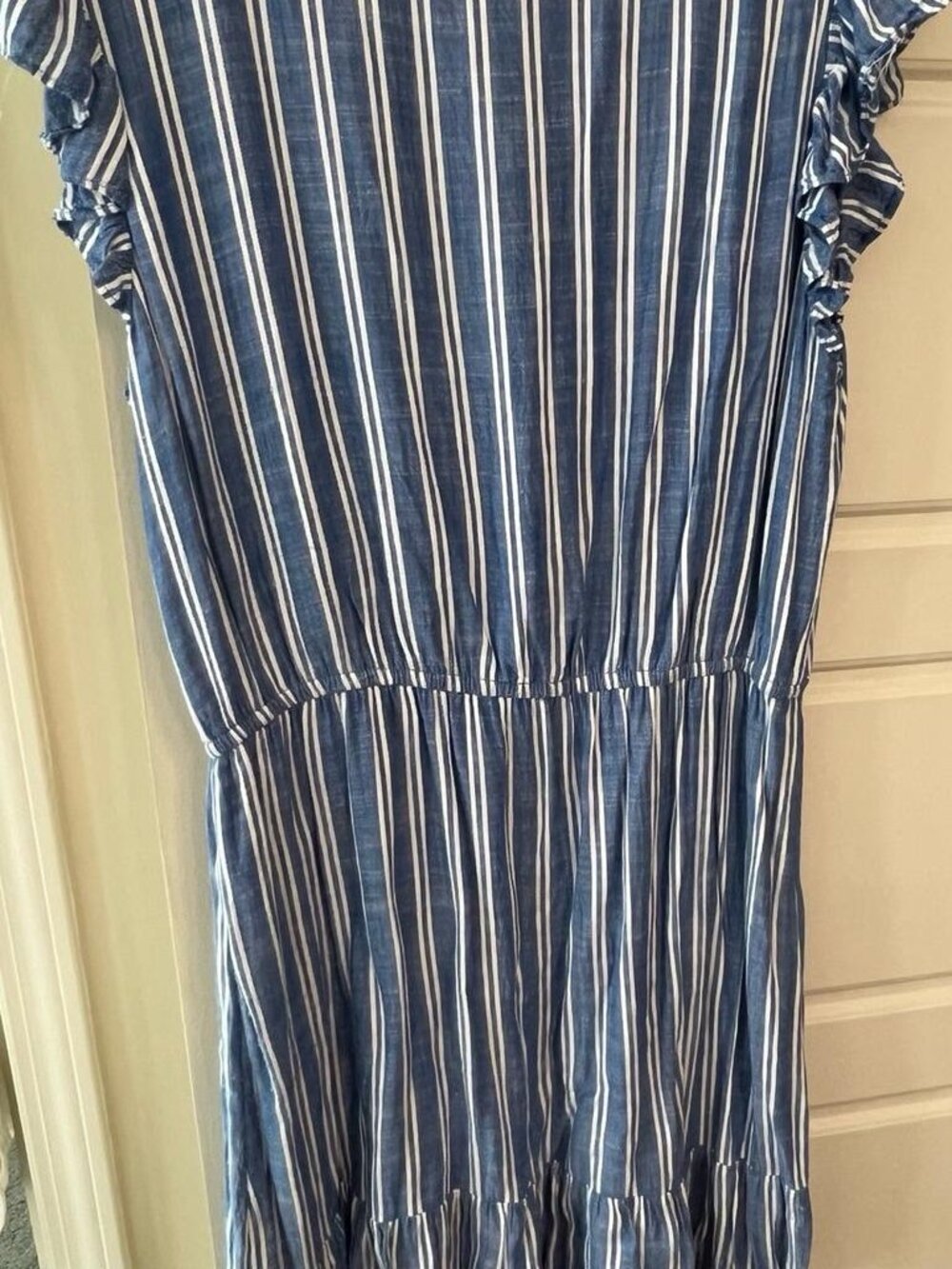 White Striped Dress